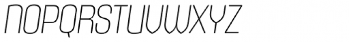 Maqui ExtraLight Italic Font UPPERCASE