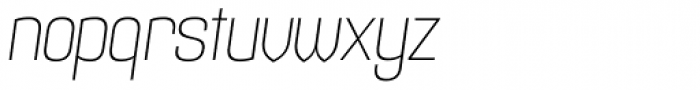 Maqui ExtraLight Italic Font LOWERCASE