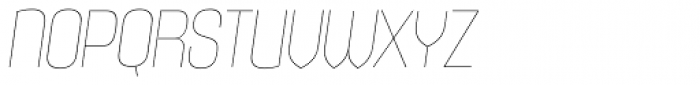 Maqui UltraLight Italic Font UPPERCASE