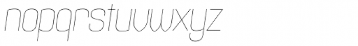 Maqui UltraLight Italic Font LOWERCASE
