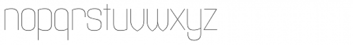 Maqui UltraLight Font LOWERCASE