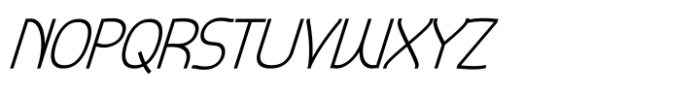 Marasis Extra Thin Italic Font UPPERCASE