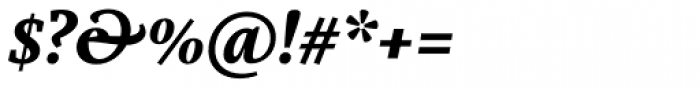 Marat Bold Italic Font OTHER CHARS