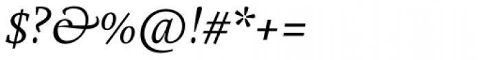 Marat Light Italic Font OTHER CHARS