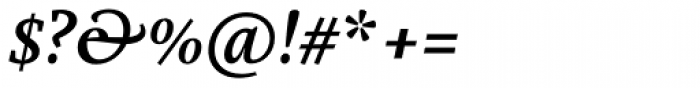 Marat Medium Italic Font OTHER CHARS