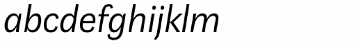 Marat Sans Light Italic Font LOWERCASE