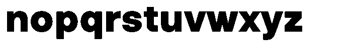 Marblis Black Font LOWERCASE