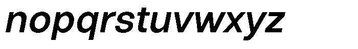 Marblis Bold Italic Font LOWERCASE