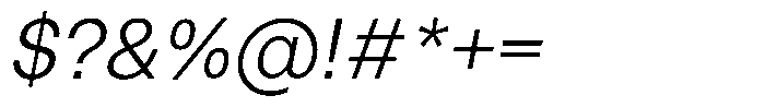 Marblis Book Italic Font OTHER CHARS