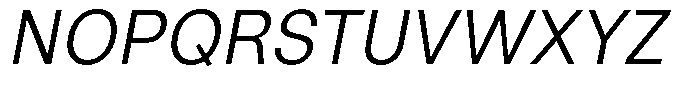 Marblis Book Italic Font UPPERCASE