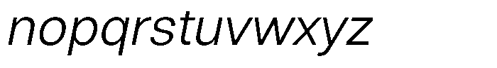 Marblis Book Italic Font LOWERCASE