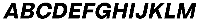 Marblis Extrabold Italic Font UPPERCASE