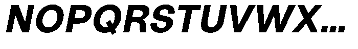 Marblis Extrabold Italic Font UPPERCASE