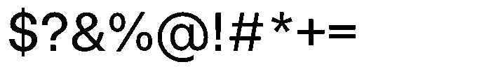 Marblis Medium Font OTHER CHARS