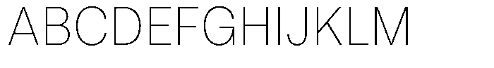 Marblis Thin Font UPPERCASE