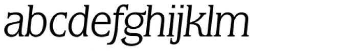 Marbrook BQ Light Italic Font LOWERCASE