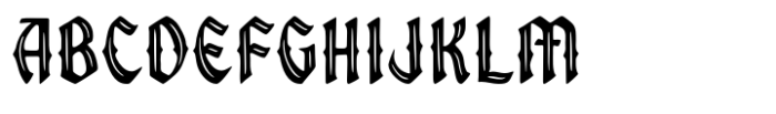 March Anchor Inline Spurs Font LOWERCASE