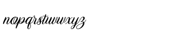 Marchanda Script Slant Font LOWERCASE