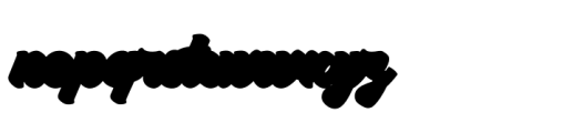 Marchello Extrude Font LOWERCASE