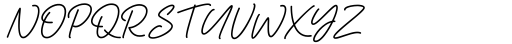 Marchey Signature Medium Font UPPERCASE