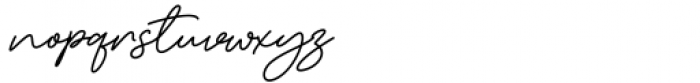 Marchey Signature Medium Font LOWERCASE