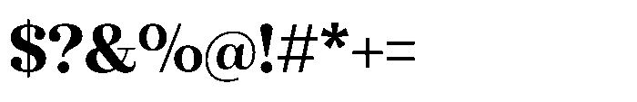 Marchise Bold Font OTHER CHARS