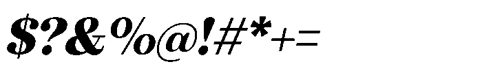 Marchise Extra Bold Italic Font OTHER CHARS
