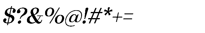 Marchise Medium Italic Font OTHER CHARS