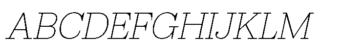 Marchise Thin Italic Font UPPERCASE