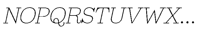 Marchise Thin Italic Font UPPERCASE