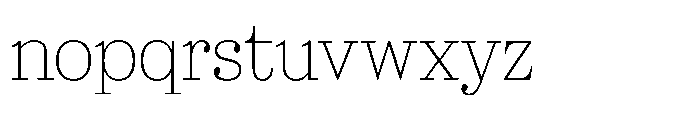 Marchise Thin Font LOWERCASE
