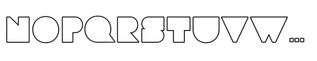 Marcio Outline Font UPPERCASE