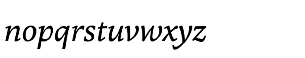 Marco Cyrillic Italic Font LOWERCASE