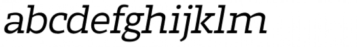 Marek Slab Light Italic Font LOWERCASE