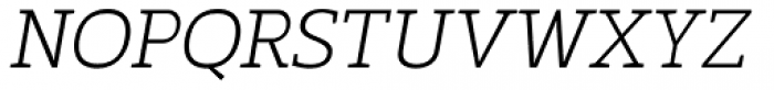 Marek Slab Thin Italic Font UPPERCASE