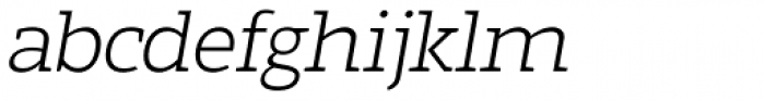 Marek Slab Thin Italic Font LOWERCASE
