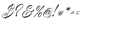 Marelyna Charleya Italic Font OTHER CHARS