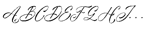 Marelyna Charleya Italic Font UPPERCASE