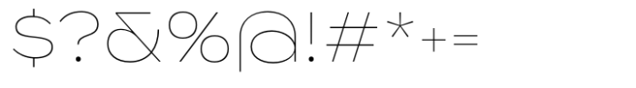 Marevo Extra Thin Font OTHER CHARS