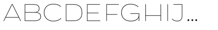 Marevo Extra Thin Font UPPERCASE