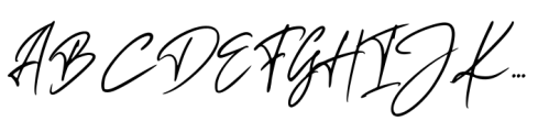 Marfimo Signature Regular Script Font UPPERCASE