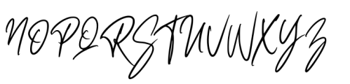Marfimo Signature Regular Script Font UPPERCASE