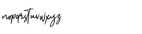 Marfimo Signature Regular Script Font LOWERCASE