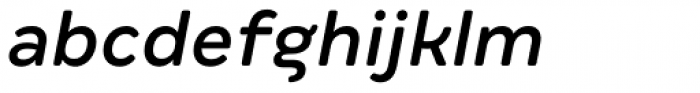 Margem Rounded Medium Italic Font LOWERCASE