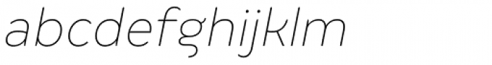 Margem Thin Italic Font LOWERCASE