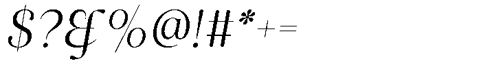 Margena Font OTHER CHARS
