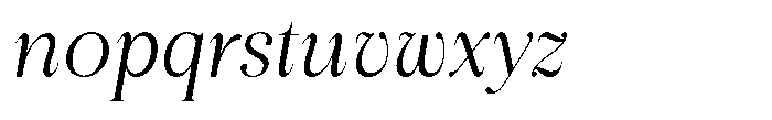 Margena Font LOWERCASE