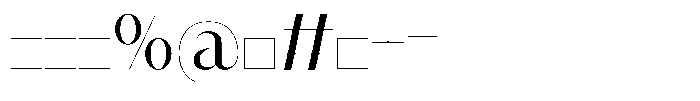 Margline Font OTHER CHARS