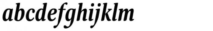 Margon 430 Bold Italic Font LOWERCASE