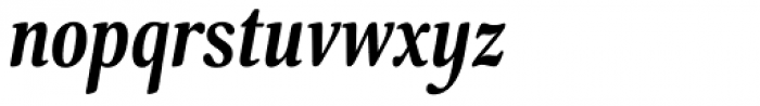 Margon 430 Bold Italic Font LOWERCASE